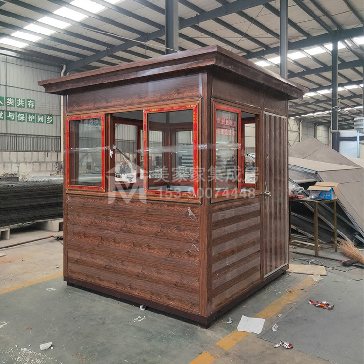 木纹彩钢保安亭产品图2