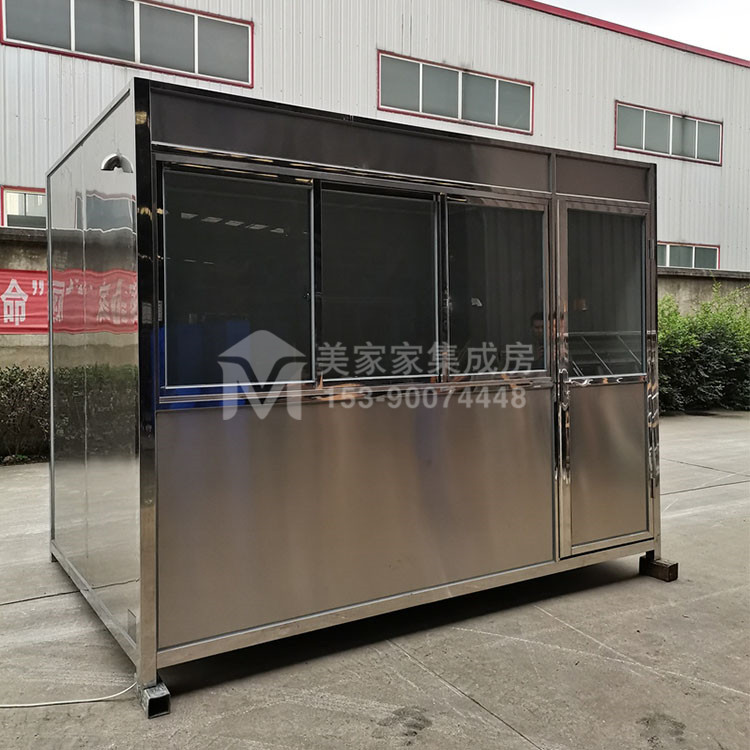 宜宾不锈钢岗亭-平顶不锈钢产品图1