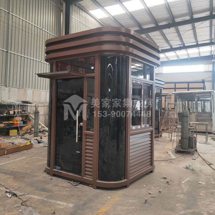 眉山圆弧钢结构岗亭产品图1