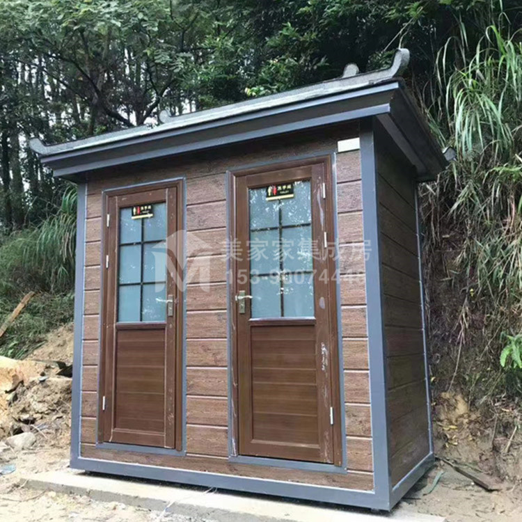 青龙湖湿地公园双蹲位厕所产品图2